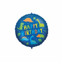 Fóliový balónek s těžítkem “Dino-Happy Birthday”, 46 cm