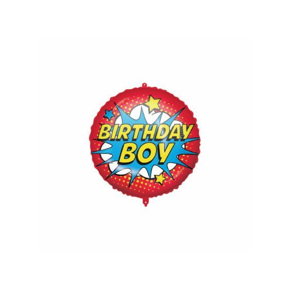 Fóliový balónek s těžítkem “Birthday Boy”, 46 cm - Obr. 1