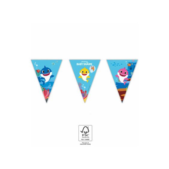 Vlaječkový banner "Baby Shark" - Obr. 1