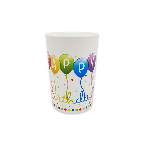 Plastové kelímky “Happy Birthday”, 230ml, 2ks - Obr. 1