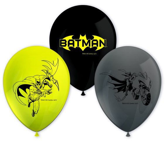 Balónky “Batman”, 6 ks - Obr. 1