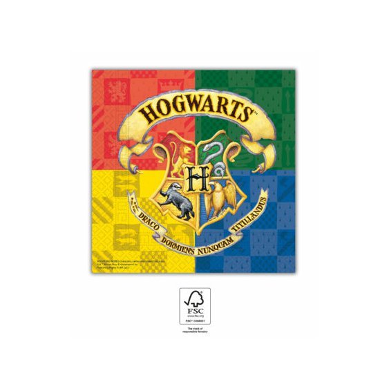 Papírové ubrousky “Harry Potter - Bradavice”, 33x33 cm, 20 ks - Obr. 1