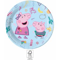 Papírové talířky "Peppa Pig", 23 cm, 8 ks