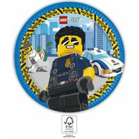 Papírové talířky "Lego City", 23 cm, 8 ks