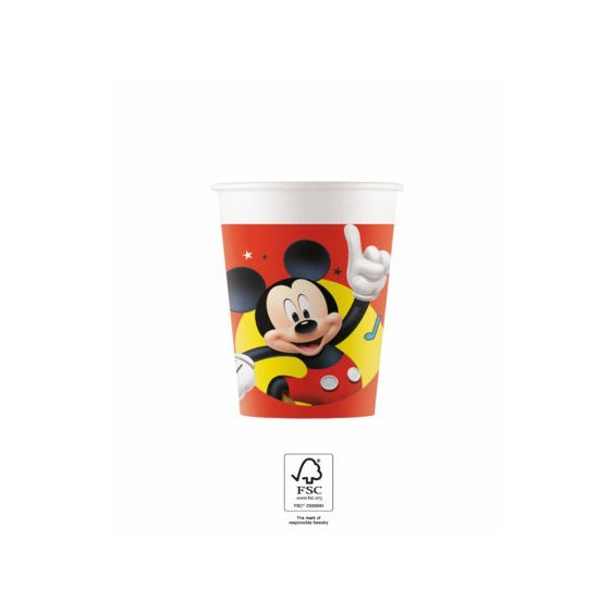 Papírové kelímky "Hravý Mickey", 200 ml, 8 ks - Obr. 1