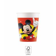 Papírové kelímky "Hravý Mickey", 200 ml, 8 ks