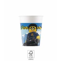 Papírové kelímky "Lego City", 200 ml, 8 ks