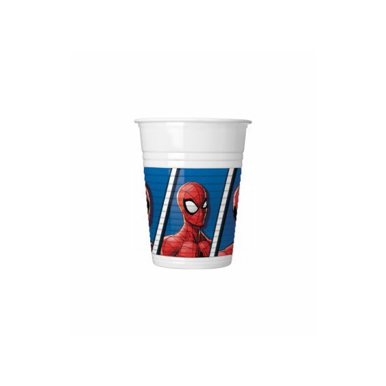 Plastové kelímky "Spiderman", 200 ml, 8 ks - Obr. 1