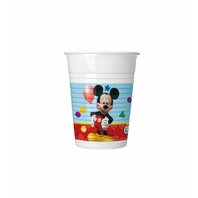 Plastové kelímky "Hravý Mickey", 200 ml, 8 ks