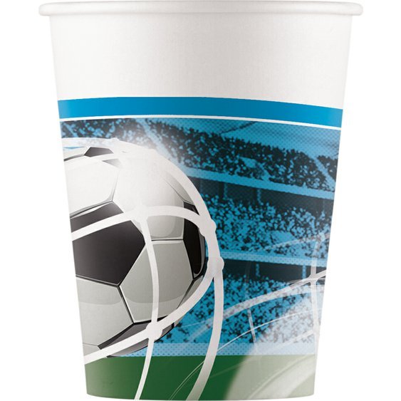 Papírové kelímky “Fotbal - Fans", 200 ml, 8 ks - Obr. 1