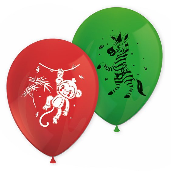 Balónky “Jungle Balloons - džungle”, 8 ks - Obr. 1