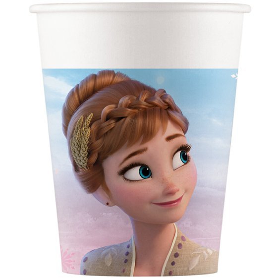 Papírové kelímky “Frozen 2 - Ledové království”, 200 ml, 8 ks - Obr. 1