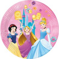 Papírové talířky “Pohádkové Princezny“, 23 cm, 8 ks