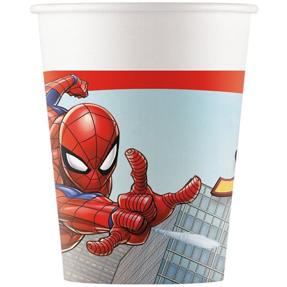 Papírové kelímky “Spiderman - Crime Fighter”, 200 ml, 8 ks - Obr. 1