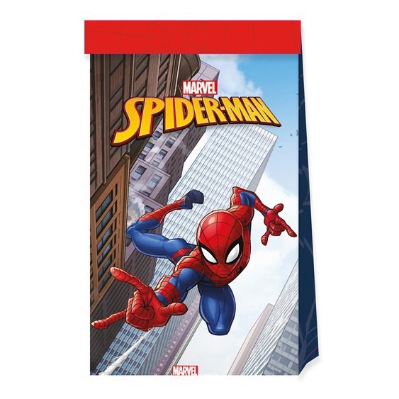 Papírové pytlíčky “Spiderman - Crime Fighter”, 4 ks - Obr. 1
