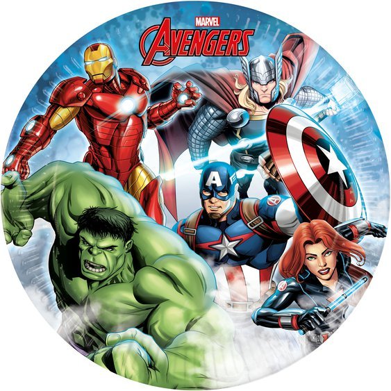 Papírové talířky “Avengers - Kameny nekonečna”, 23 cm, 8 ks - Obr. 1