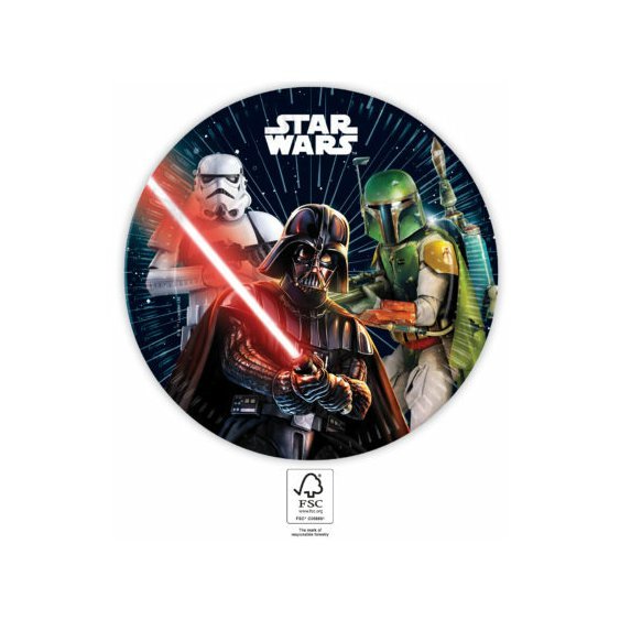 Papírové talířky “Star Wars Galaxy”, 23 cm, 8 ks - Obr. 1