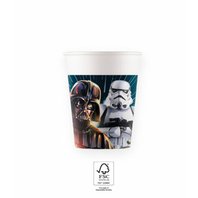 Papírové kelímky "Star Wars Galaxy”, 200 ml, 8 ks