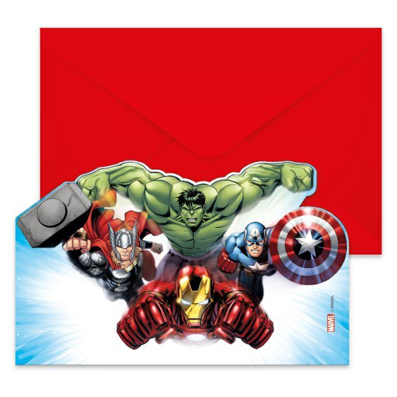 Pozvánky “Avengers - Kameny nekonečna”, 6 ks - Obr. 1