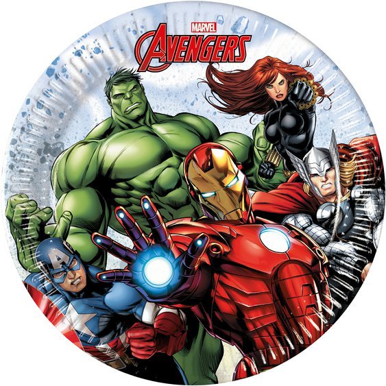 Papírové talířky “Avengers - Kameny nekonečna”, 20 cm, 8 ks - Obr. 1