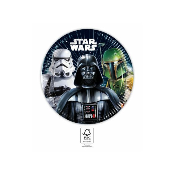 Papírové talířky “Star Wars Galaxy”, 20 cm, 8 ks - Obr. 1
