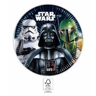 Papírové talířky “Star Wars Galaxy”, 20 cm, 8 ks