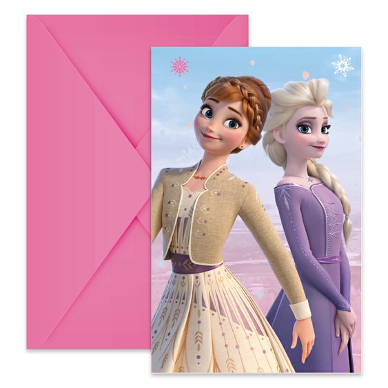 Pozvánky “Frozen 2 - Ledové království”, 6 ks - Obr. 1
