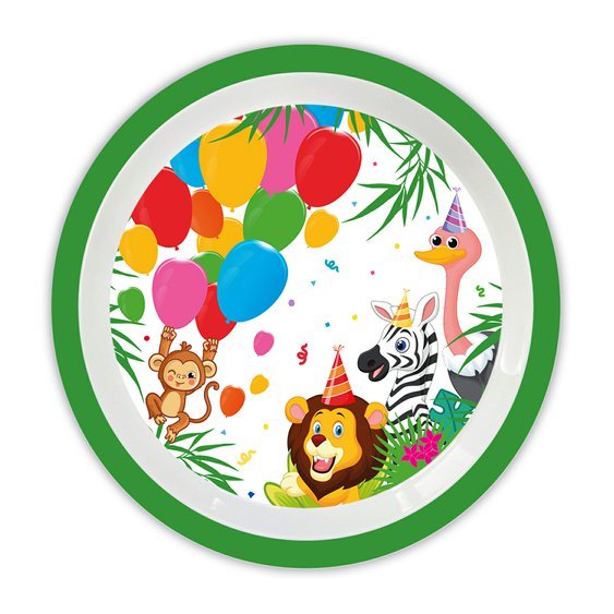 Plastový talířek “Jungle Balloons - džungle”, 20 cm - Obr.1