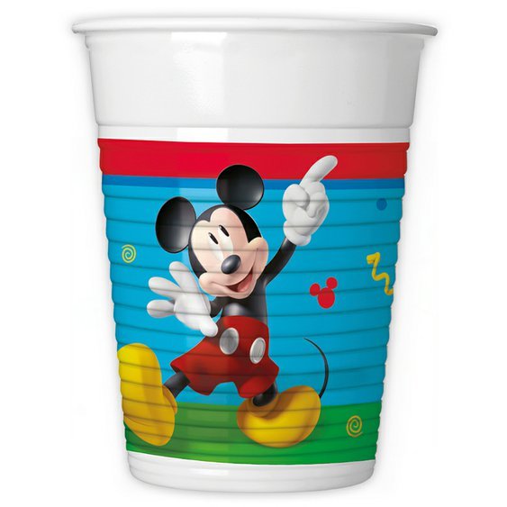 Plastové kelímky “Mickey - Rock The House”, 200 ml, 8 ks - Obr.1