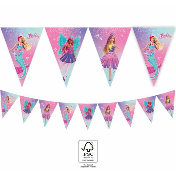 Vlaječkový banner “Barbie Fantasy” - obr. 1