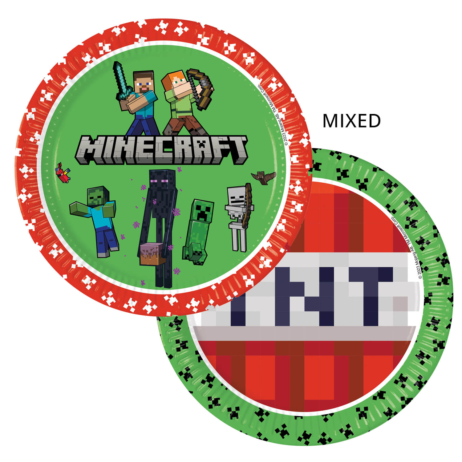 Papírové talířky “Minecraft", 23 cm, 8 ks