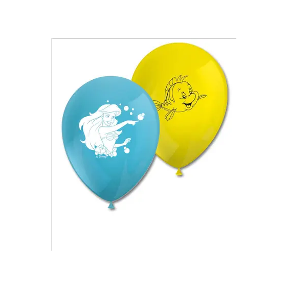 Balónky “Ariel-Malá mořská víla”, 28 cm, 8 ks - obr. 1