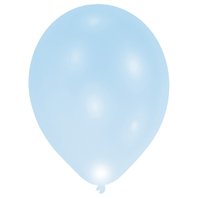 Svítící balónky MODRÉ, 27 cm, 5 ks