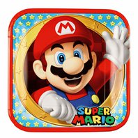Papírové talířky “Super Mario”, 23 cm, 8 ks