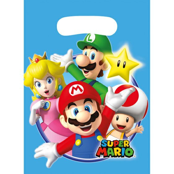 Dárkové tašky “Super Mario”, 8 ks - Obr. 1