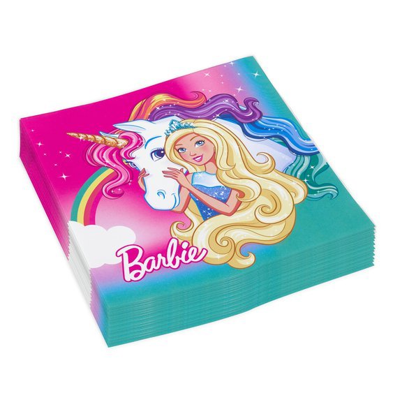 Ubrousky "Barbie - Dreamtopia", 33x33 cm, 20ks - Obr. 1