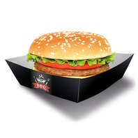 Krabičky na hamburger "BBQ Party", 13x13 cm, 4ks