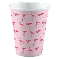 Kelímky papírové “Plameňáci-Flamingo Paradise”,250ml, 8ks