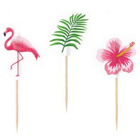 Zapichovátka “Plameňáci-Flamingo Paradise”, 7,5cm, 20ks