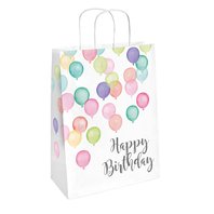 Dárkové tašky “Happy Birthday - pastelové balónky”, 2 ks