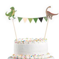 Dekorace na dort "Veselý Dinosaurus", 15x20 cm