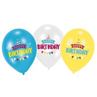 Balónky "My Birthday Party", 27 cm, 6 ks