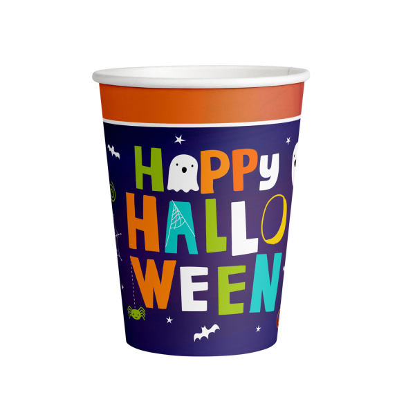 Papírové kelímky “Halloween Friends”, 250 ml, 8ks