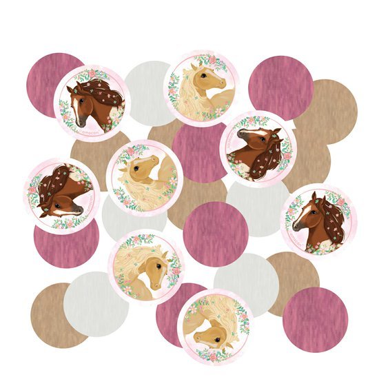 Dekorační konfetky “Koně-Beautiful Horses”, 14g - Obr. 1