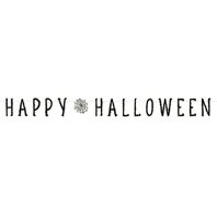 Banner “Happy Halloween - pavučina”, 180x15 cm