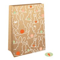 Dárkové pytlíčky “Velikonoční zajíček” KRAFTOVÉ, 4 ks