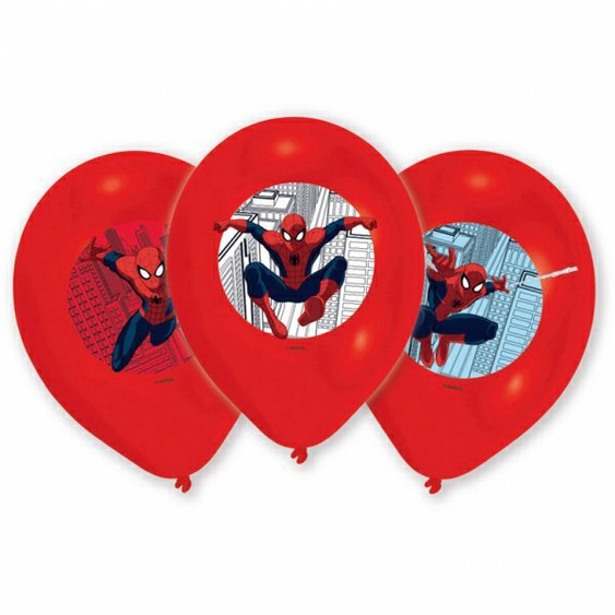 Balónky “Spiderman”, 28 cm, 6 kusů - Obr. 1