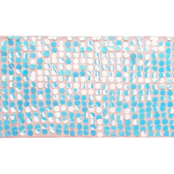 Flitrový běhoun DUHOVÝ, 210x30 cm - Obr.1