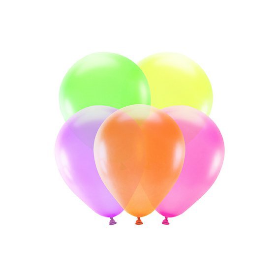 Neonové balónky 25 cm, 5 ks - Obr. 1