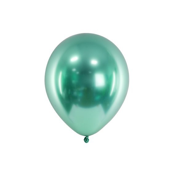 Lesklý balónek ZELENÝ, 30 cm, 50 ks - Obr. 1